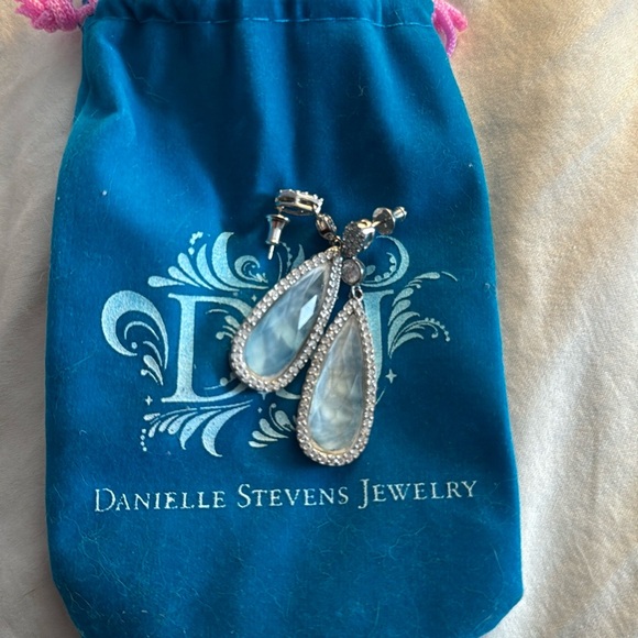 Silver and Crystal Danielle Stevens Earrings - Picture 2 of 5